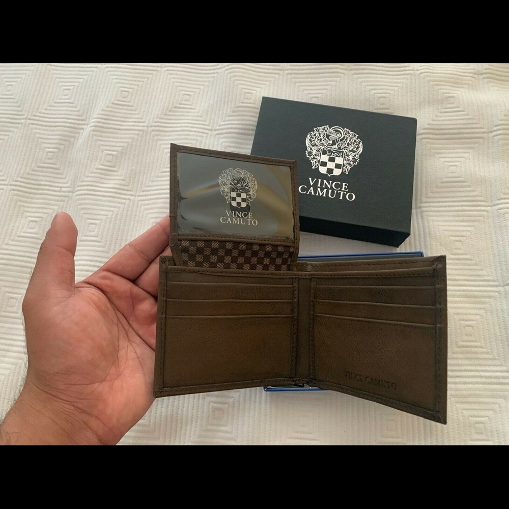 Vice Camuto Men’s Wallet Brown Leather New W/O Tag
